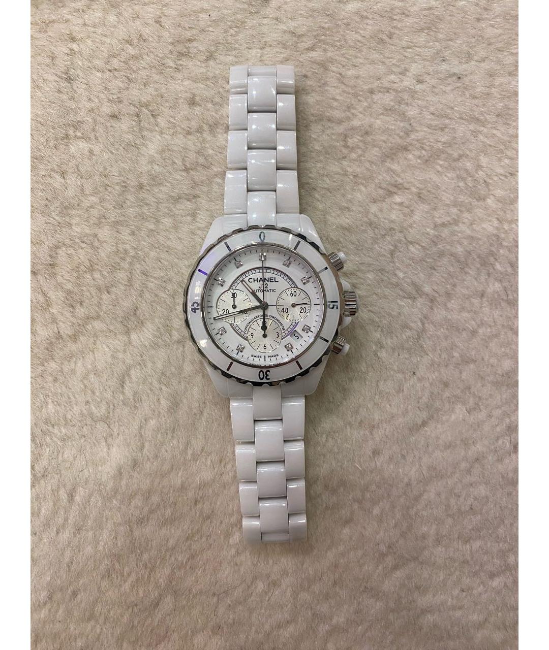 CHANEL Белые керамические часы, фото 9