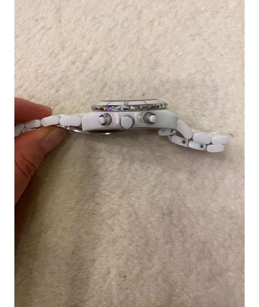 CHANEL Белые керамические часы, фото 3