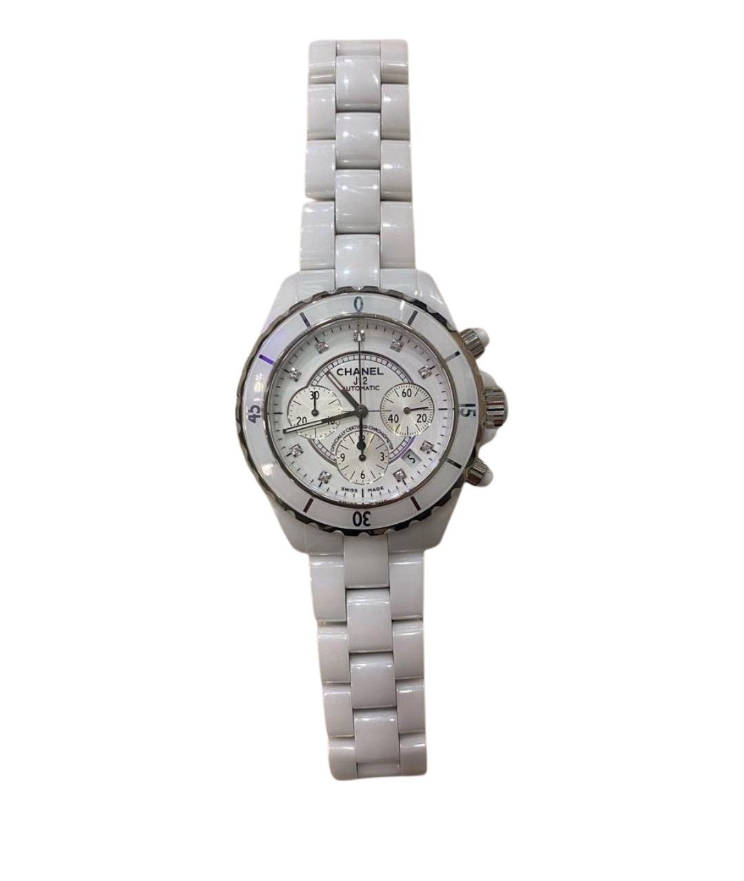 CHANEL Белые керамические часы, фото 1