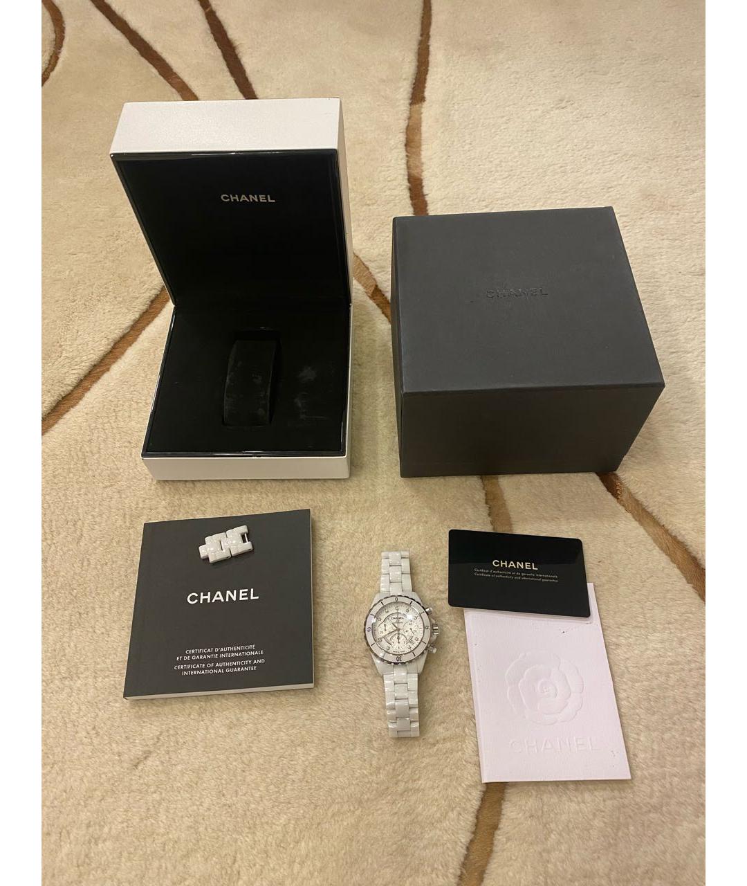 CHANEL Белые керамические часы, фото 5