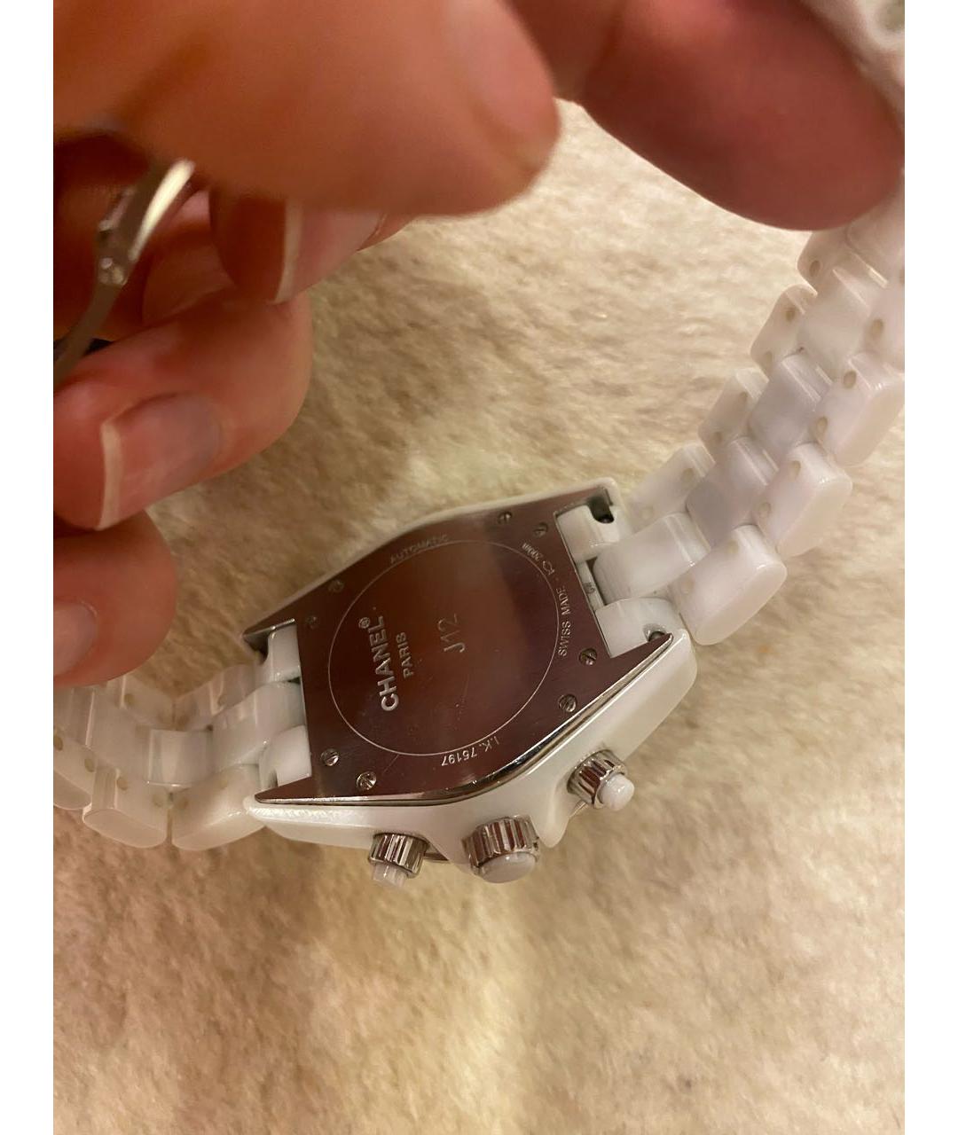 CHANEL Белые керамические часы, фото 2