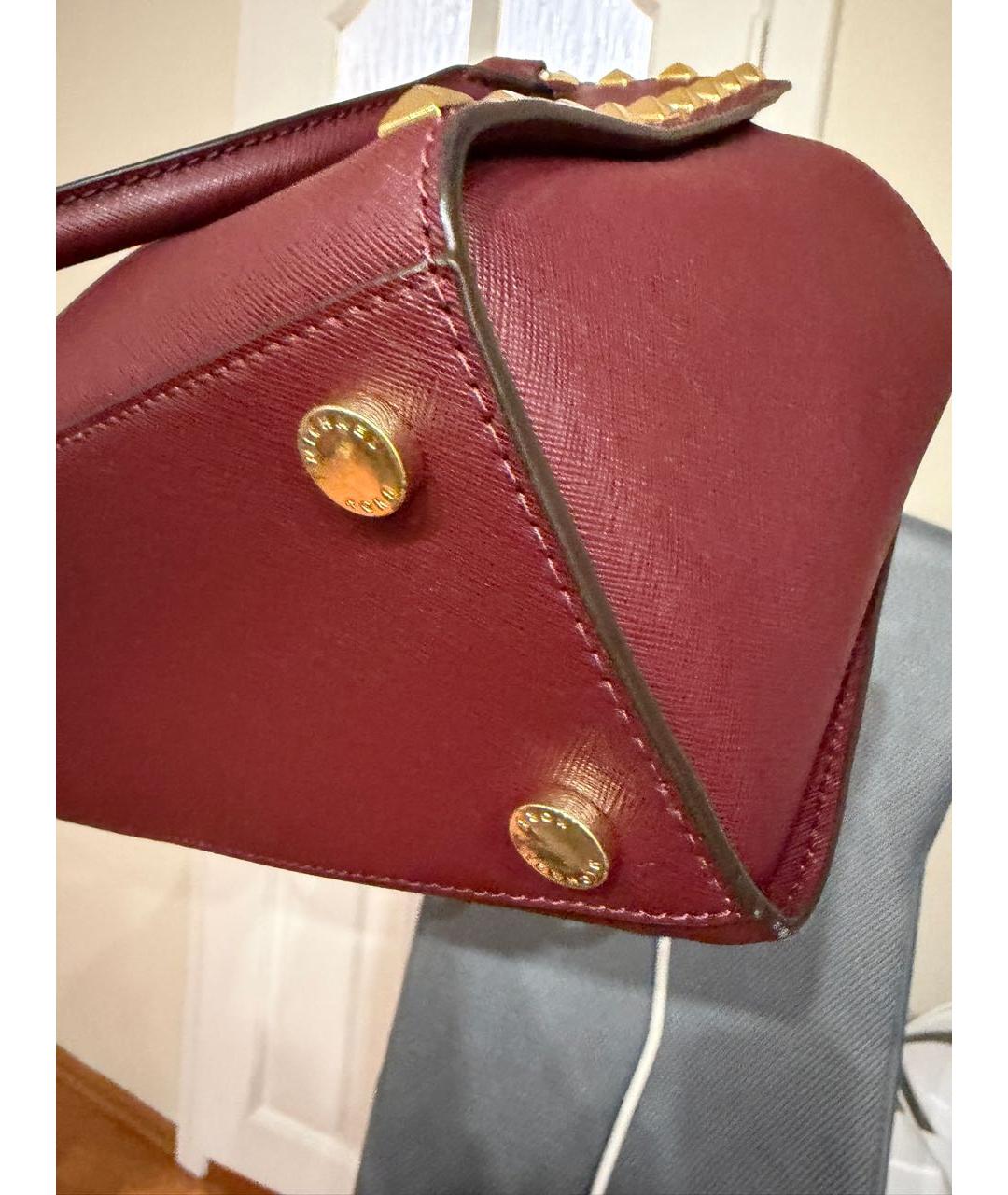 MICHAEL KORS Бордовая сумка тоут, фото 6