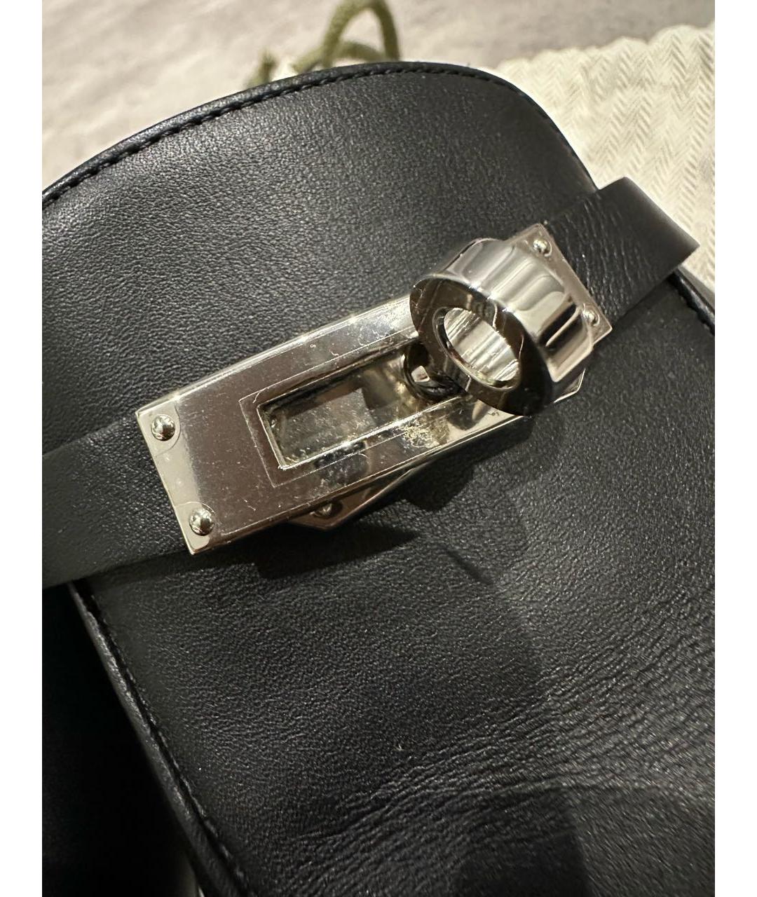 HERMES Черные мюли, фото 7