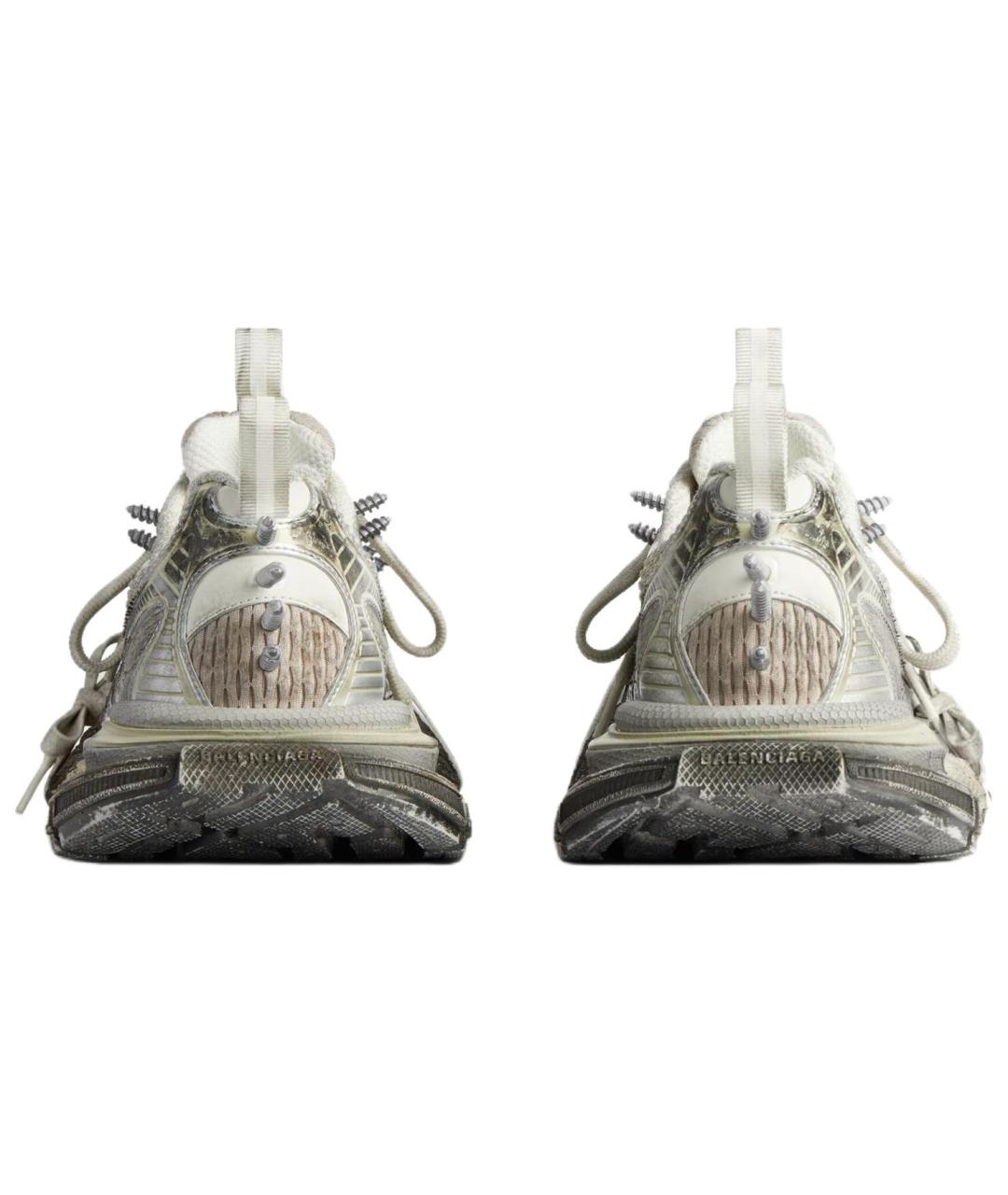 BALENCIAGA Серые текстильные низкие кроссовки / кеды, фото 6