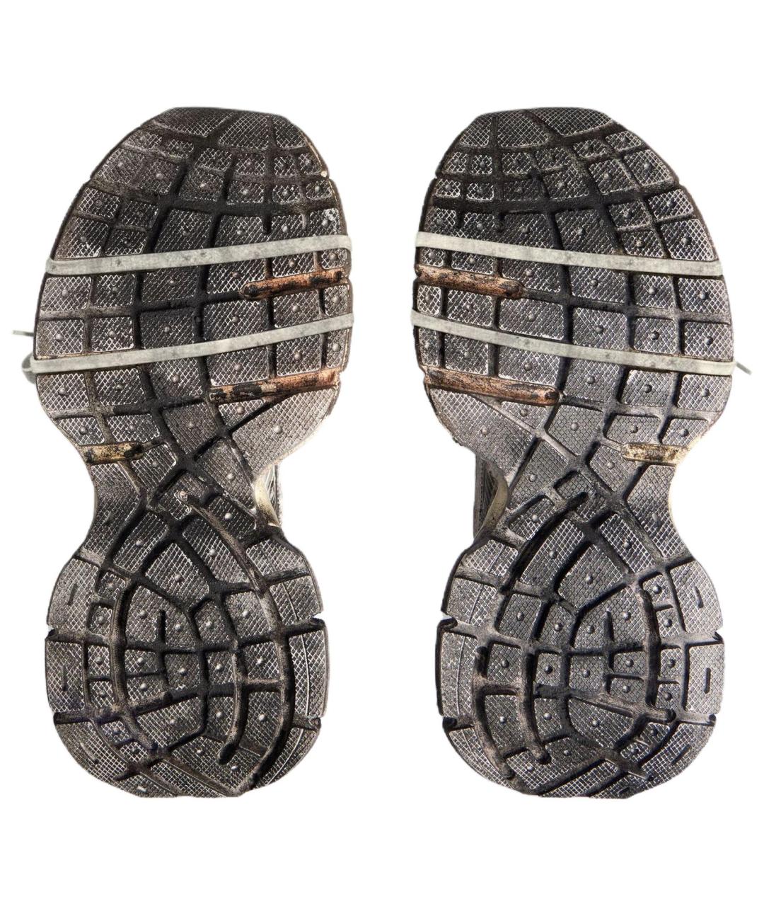 BALENCIAGA Серые текстильные низкие кроссовки / кеды, фото 7