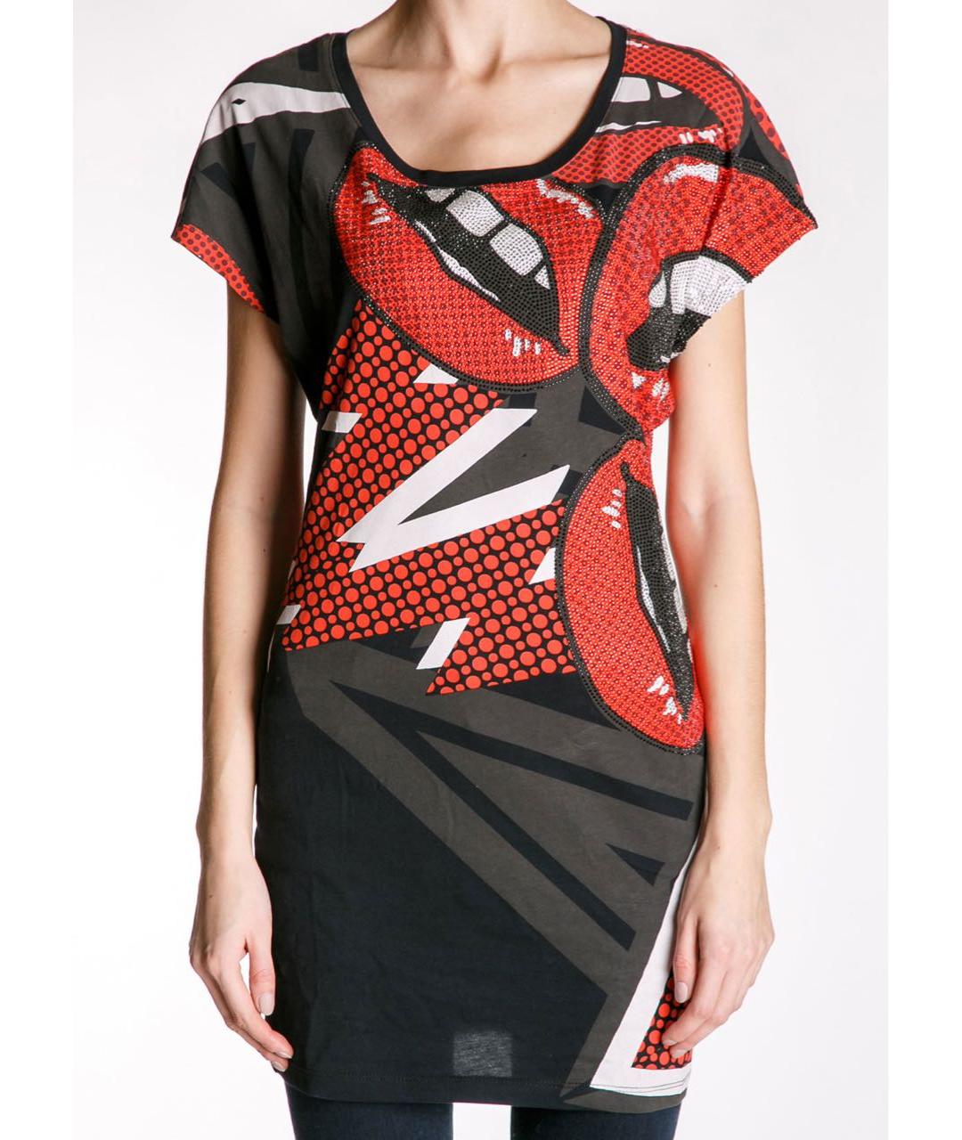 PHILIPP PLEIN Мульти хлопковая футболка, фото 2