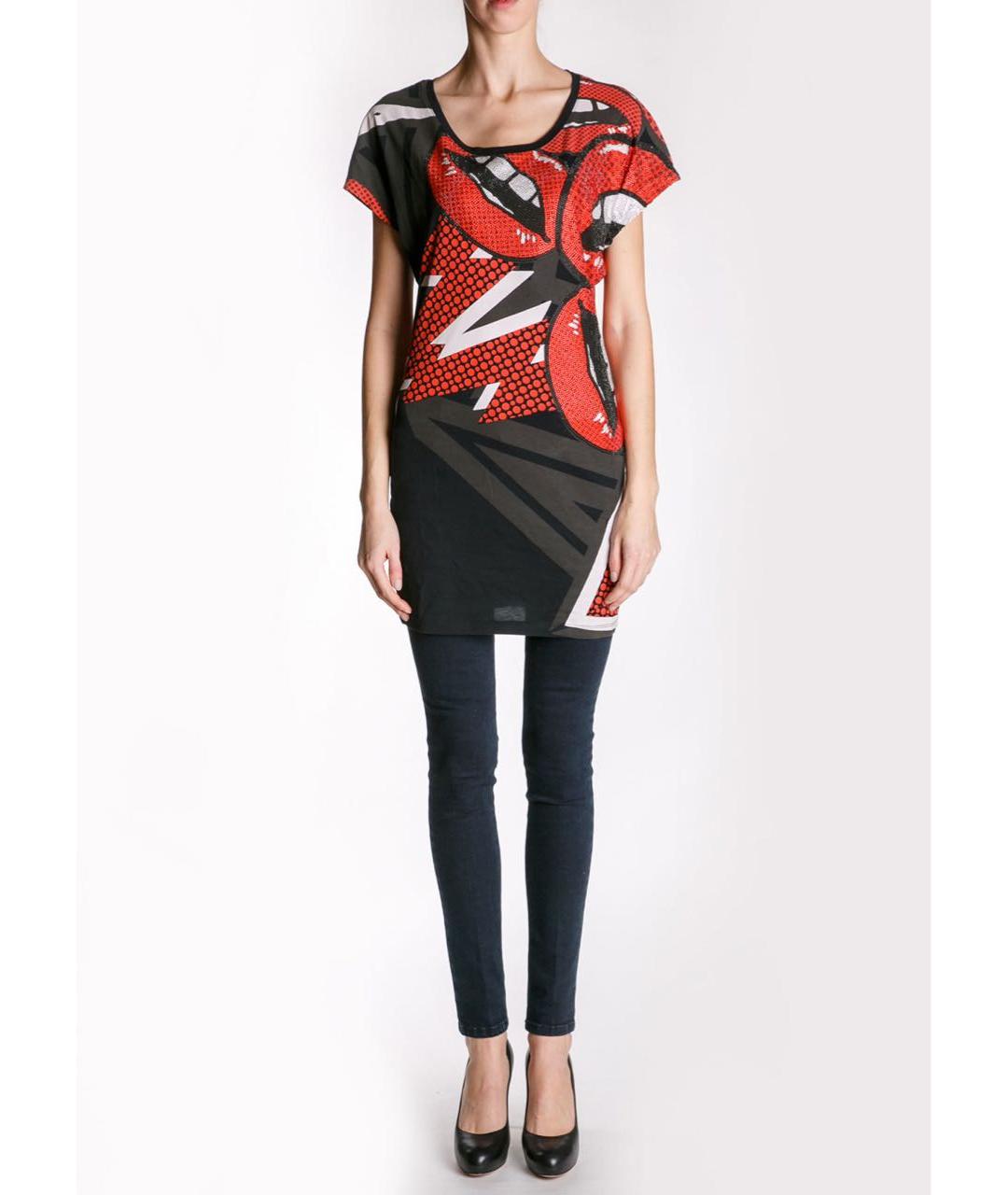 PHILIPP PLEIN Мульти хлопковая футболка, фото 5