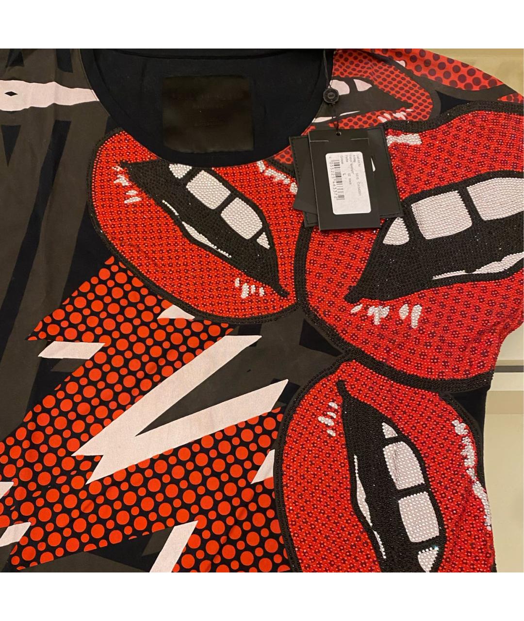 PHILIPP PLEIN Мульти хлопковая футболка, фото 6