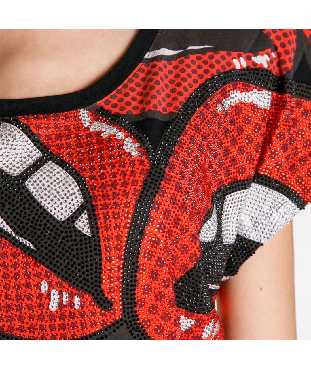 PHILIPP PLEIN Мульти хлопковая футболка, фото 4