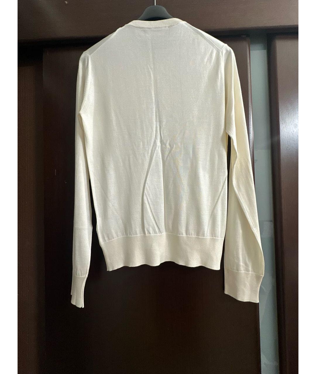 DOLCE&GABBANA Бежевый шелковый кардиган, фото 2