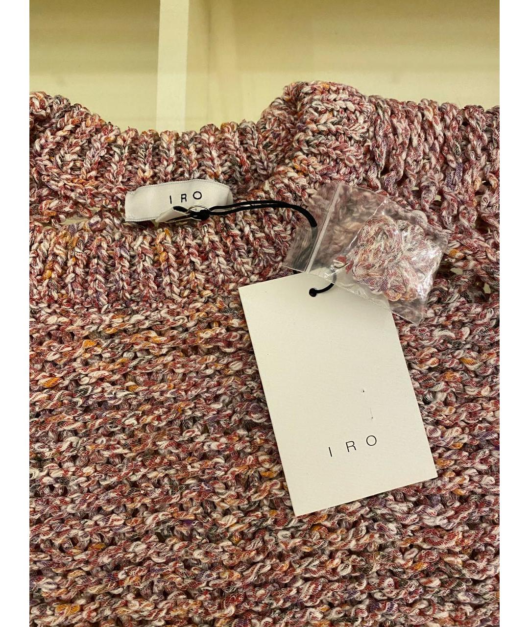 IRO Розовый хлопковый джемпер / свитер, фото 7