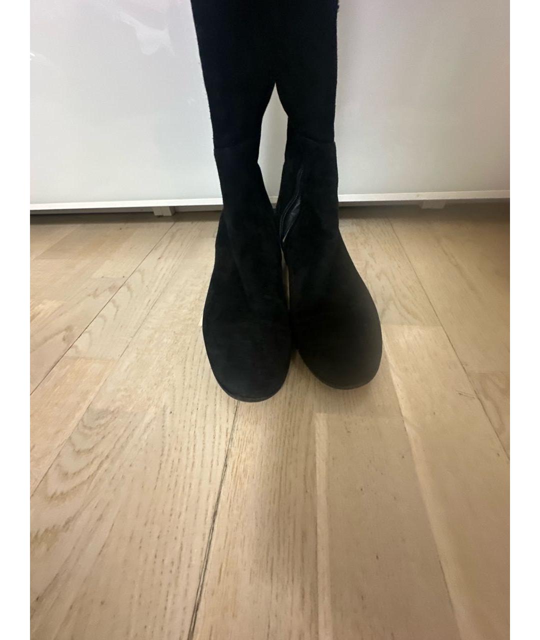 GIANVITO ROSSI Черные замшевые ботфорты, фото 2