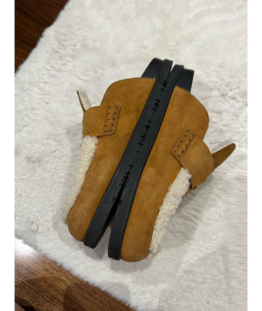 HERMES Коричневые мюли, фото 8