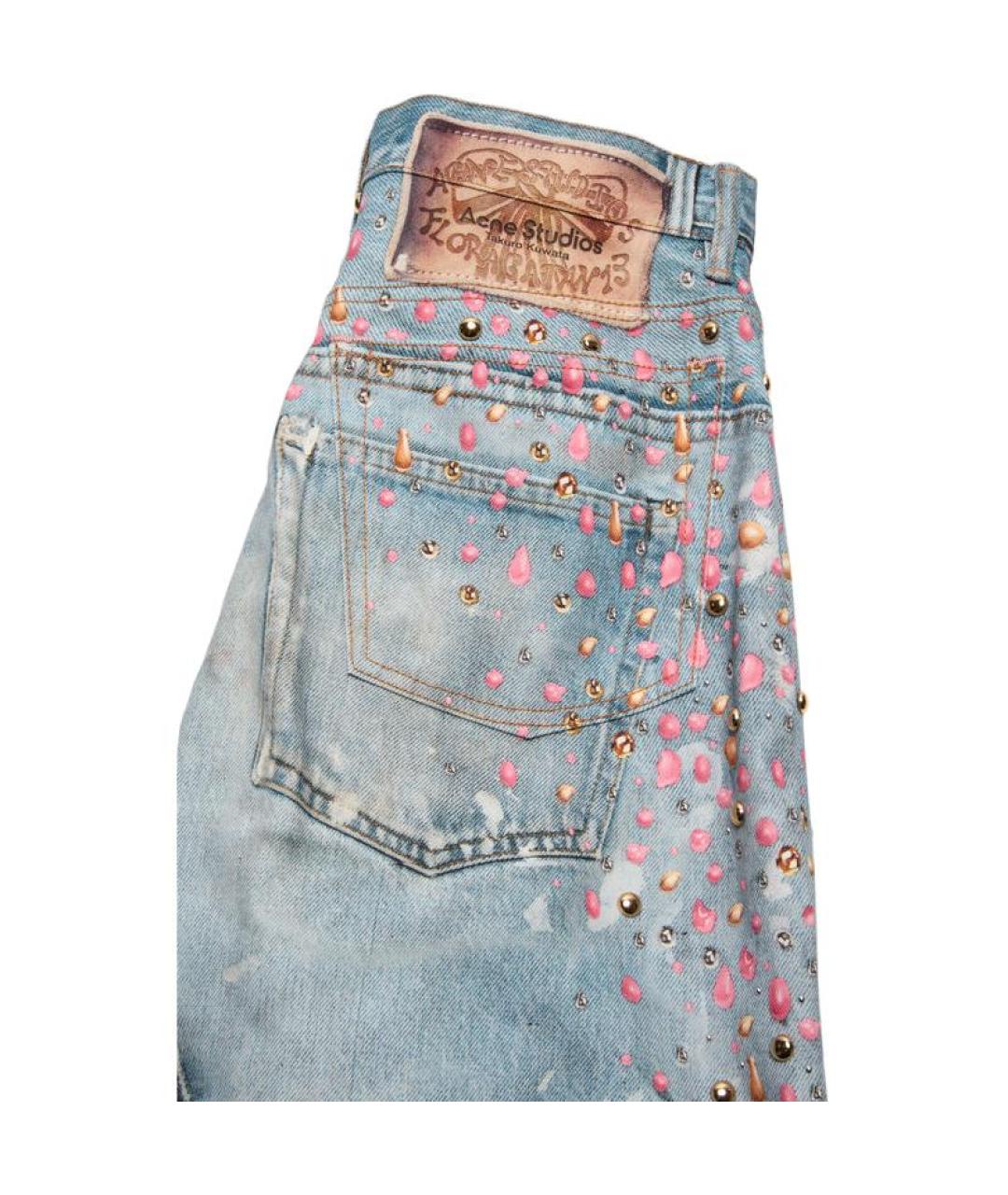 ACNE STUDIOS Синие прямые джинсы, фото 3