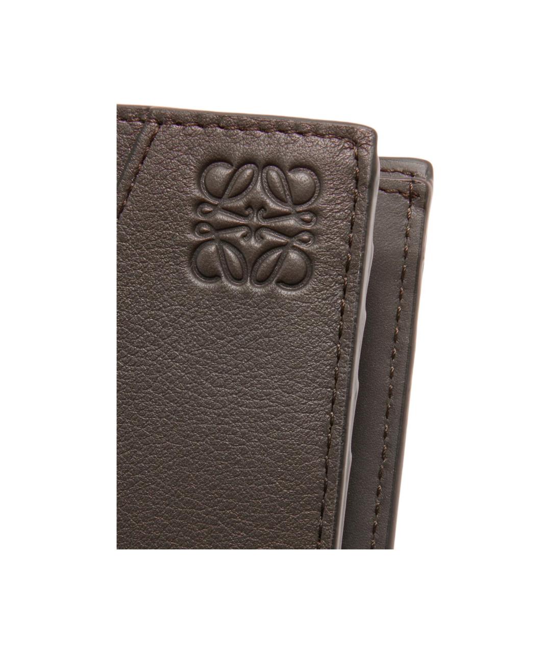 LOEWE Серый кожаный кошелек, фото 5