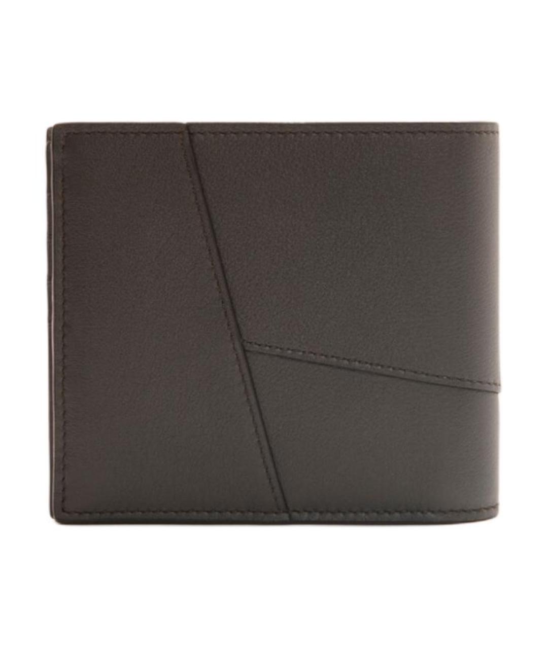 LOEWE Серый кожаный кошелек, фото 4