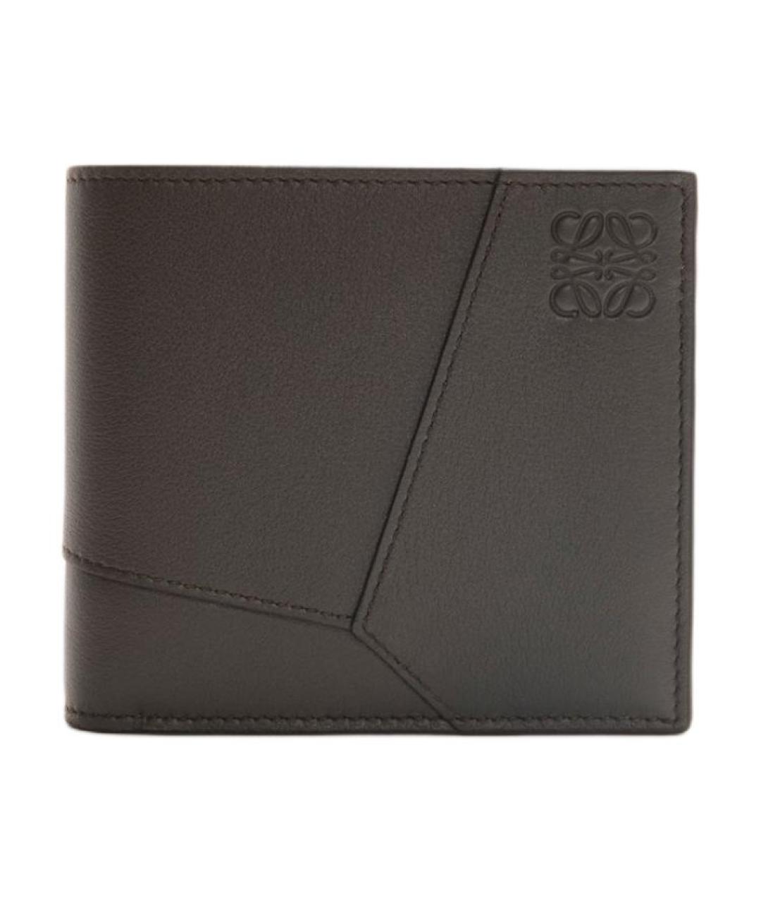 LOEWE Серый кожаный кошелек, фото 1