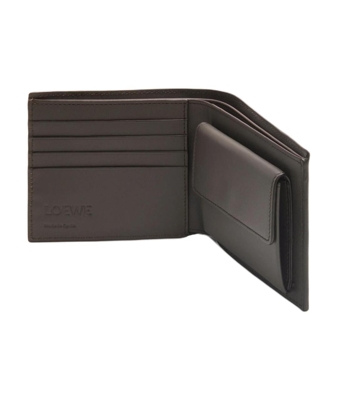 LOEWE Серый кожаный кошелек, фото 3