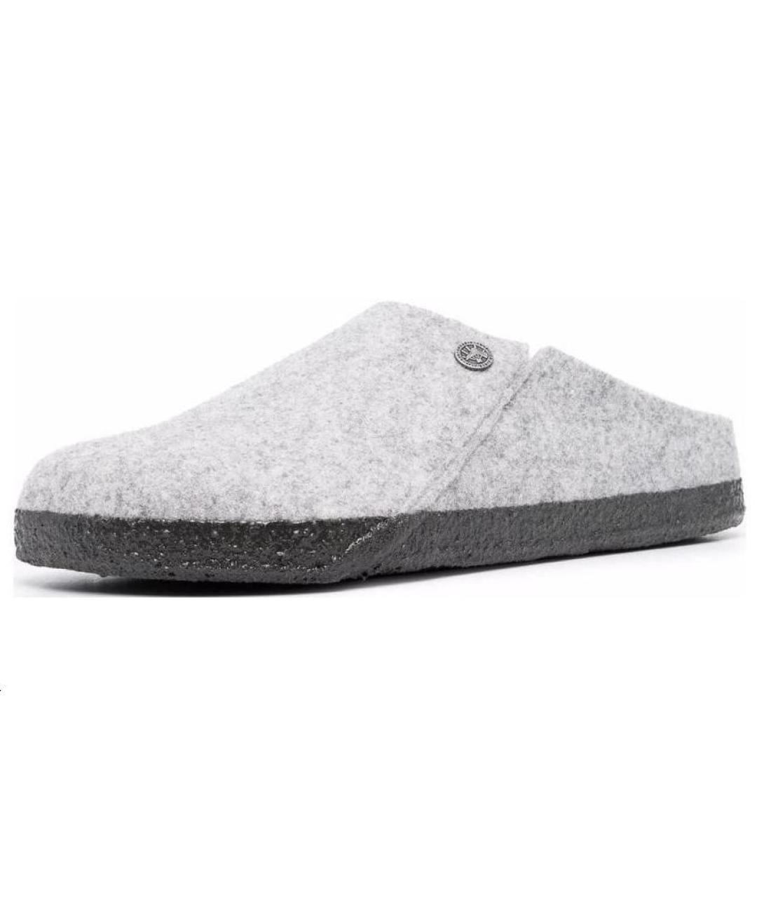 BIRKENSTOCK Серые текстильные слипоны, фото 2