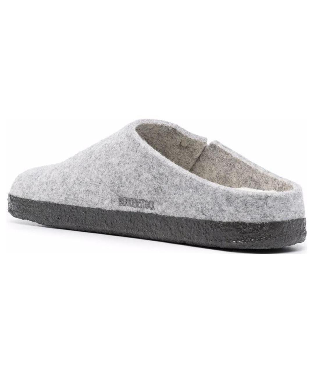 BIRKENSTOCK Серые текстильные слипоны, фото 3