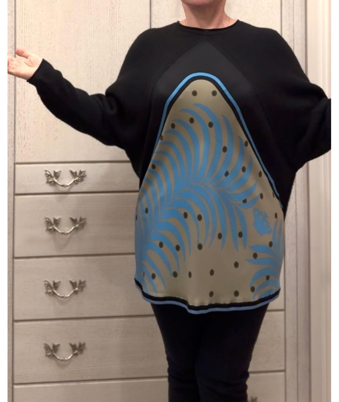 HERMES Черный кашемировый джемпер / свитер, фото 4