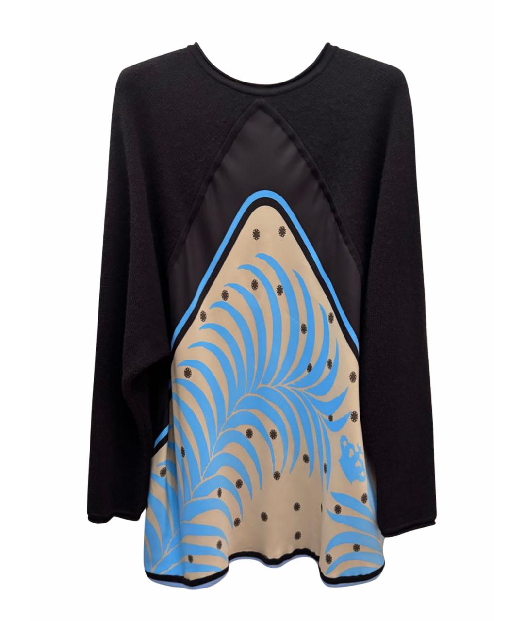 HERMES Черный кашемировый джемпер / свитер, фото 1