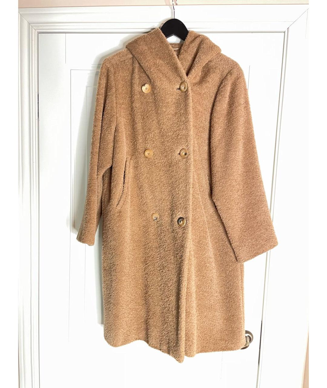 MAX MARA Бежевое шерстяное пальто, фото 5