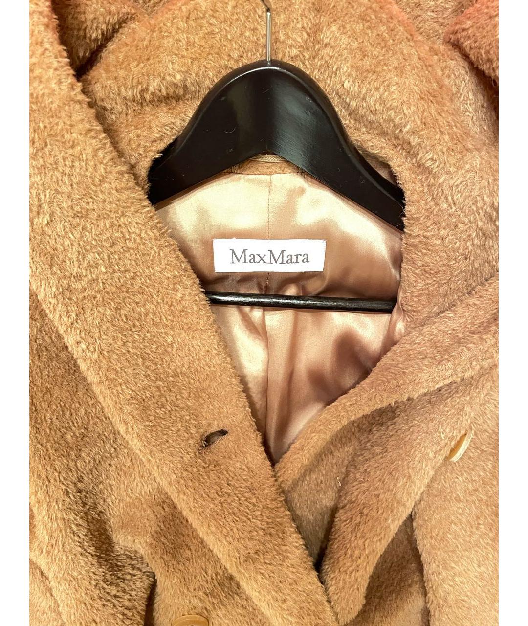 MAX MARA Бежевое шерстяное пальто, фото 3