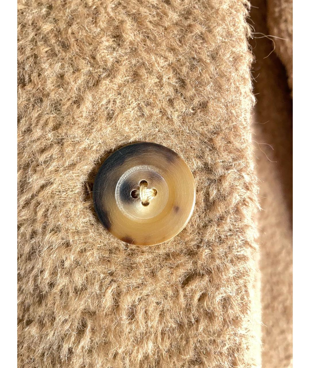 MAX MARA Бежевое шерстяное пальто, фото 4