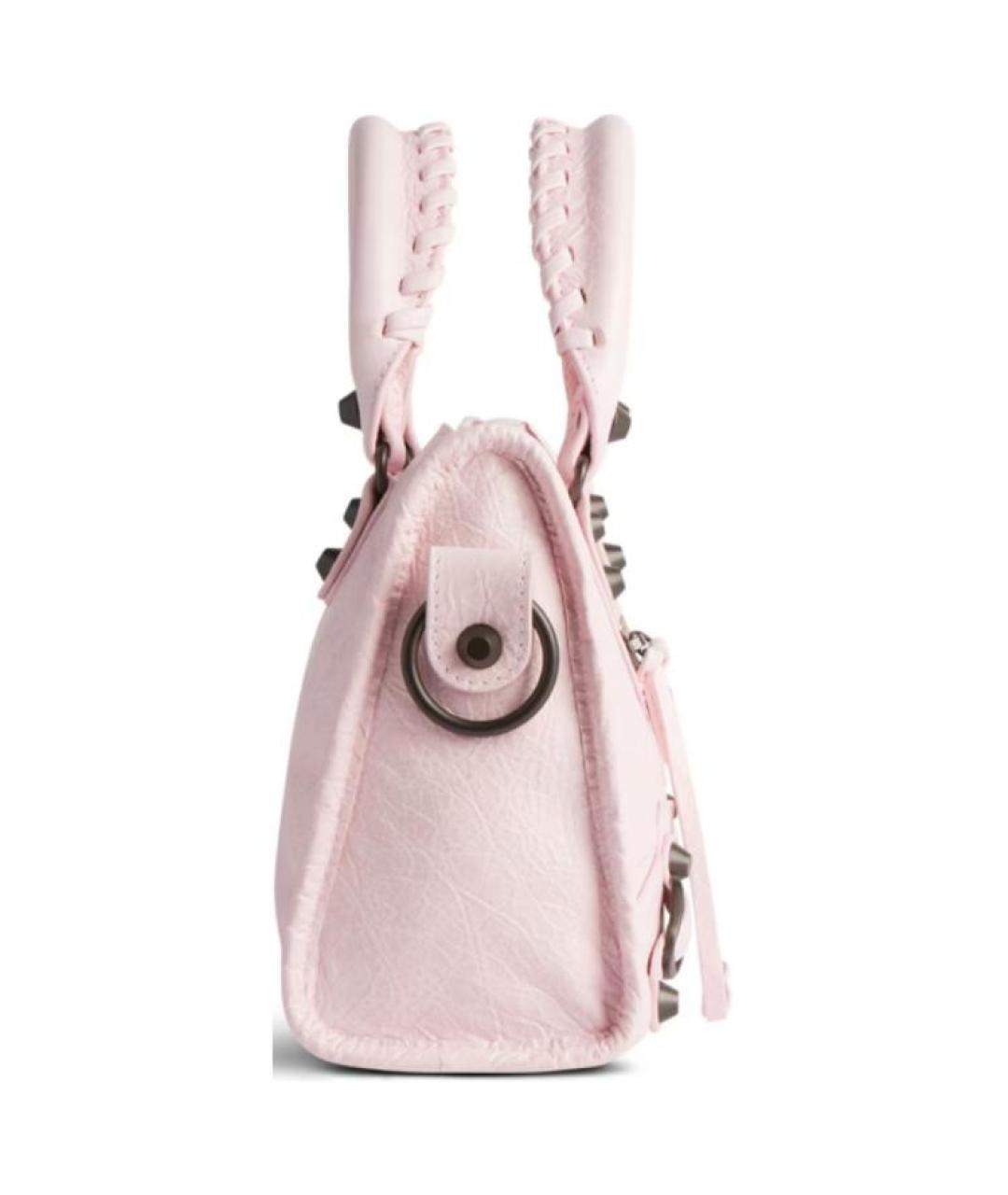 BALENCIAGA Розовая хлопковая сумка через плечо, фото 4