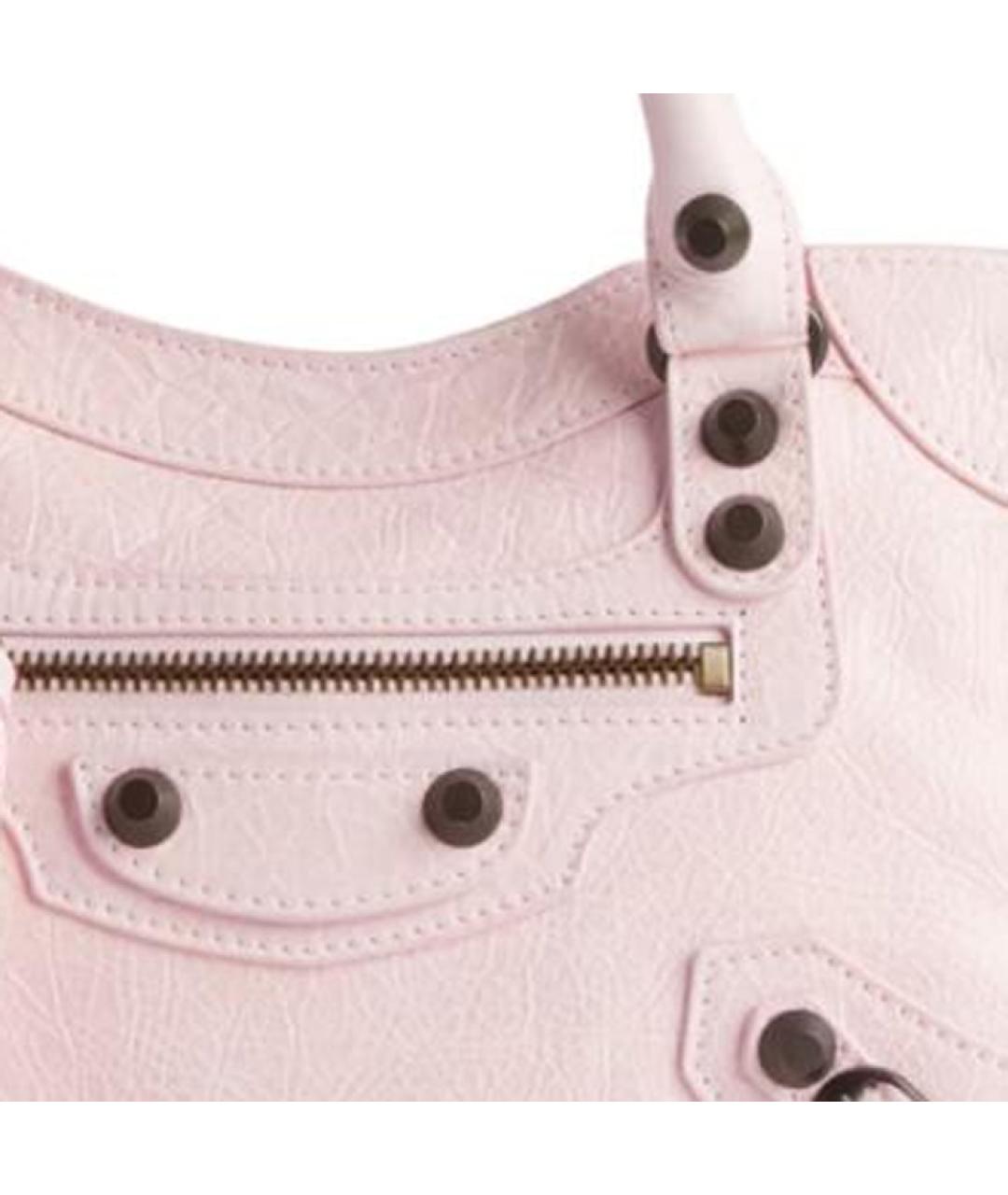 BALENCIAGA Розовая хлопковая сумка через плечо, фото 6