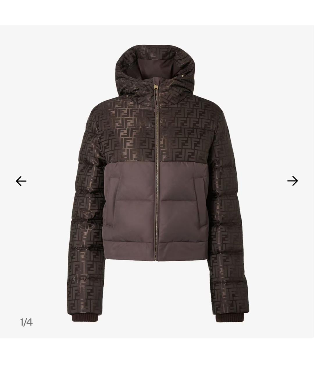 FENDI Коричневая куртка, фото 5