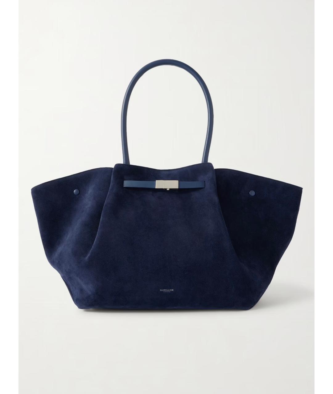 DEMELLIER Темно-синяя замшевая сумка тоут, фото 7