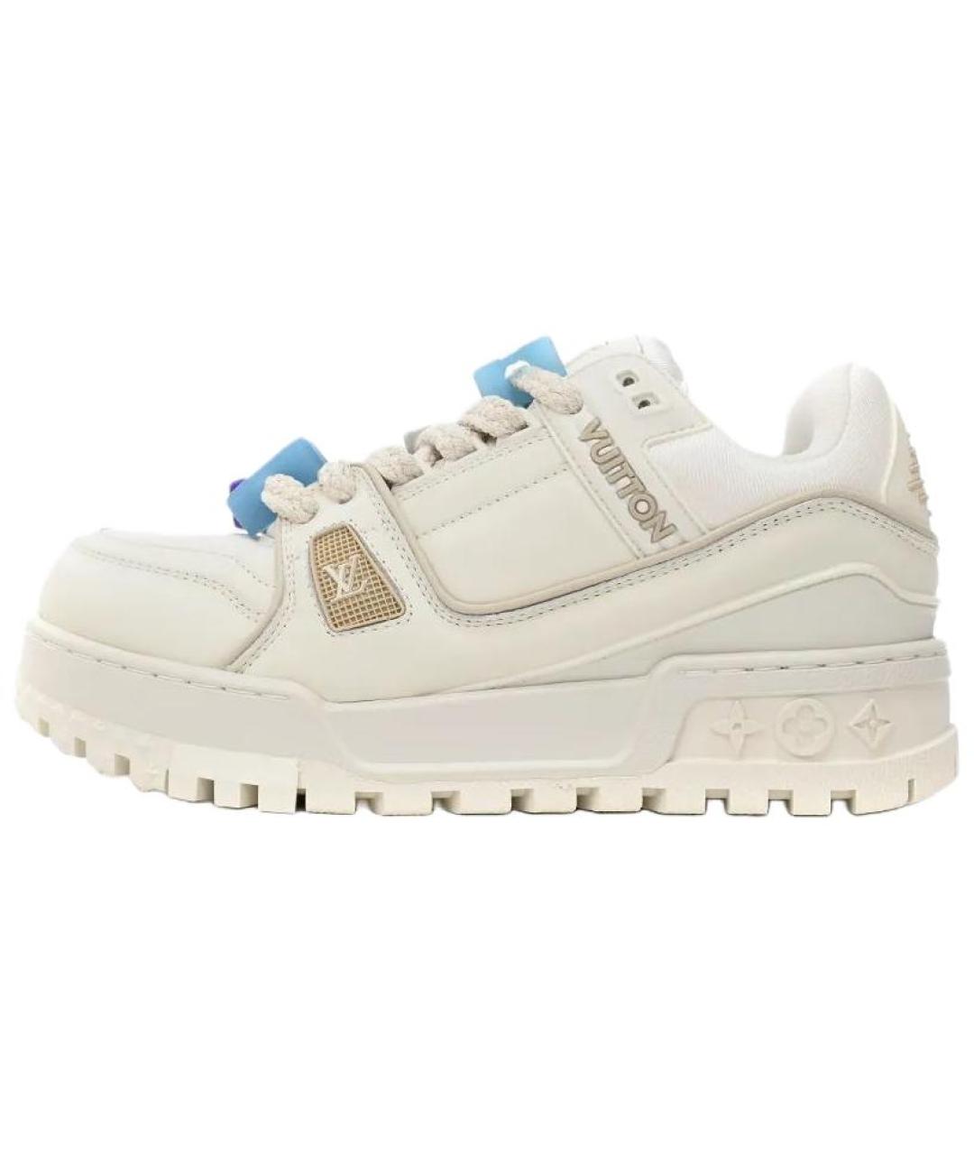 LOUIS VUITTON Белые низкие кроссовки / кеды, фото 2