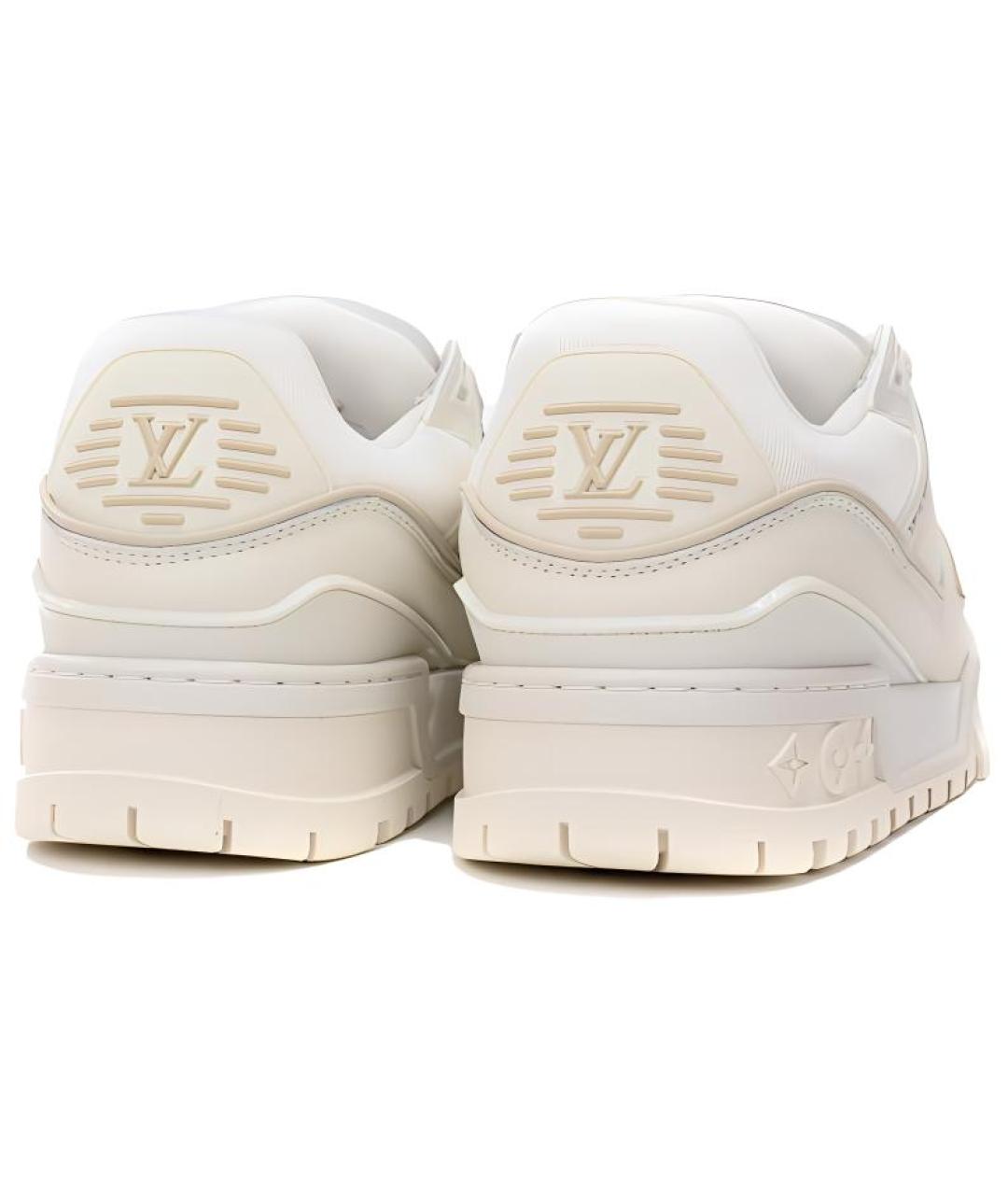LOUIS VUITTON Белые низкие кроссовки / кеды, фото 4