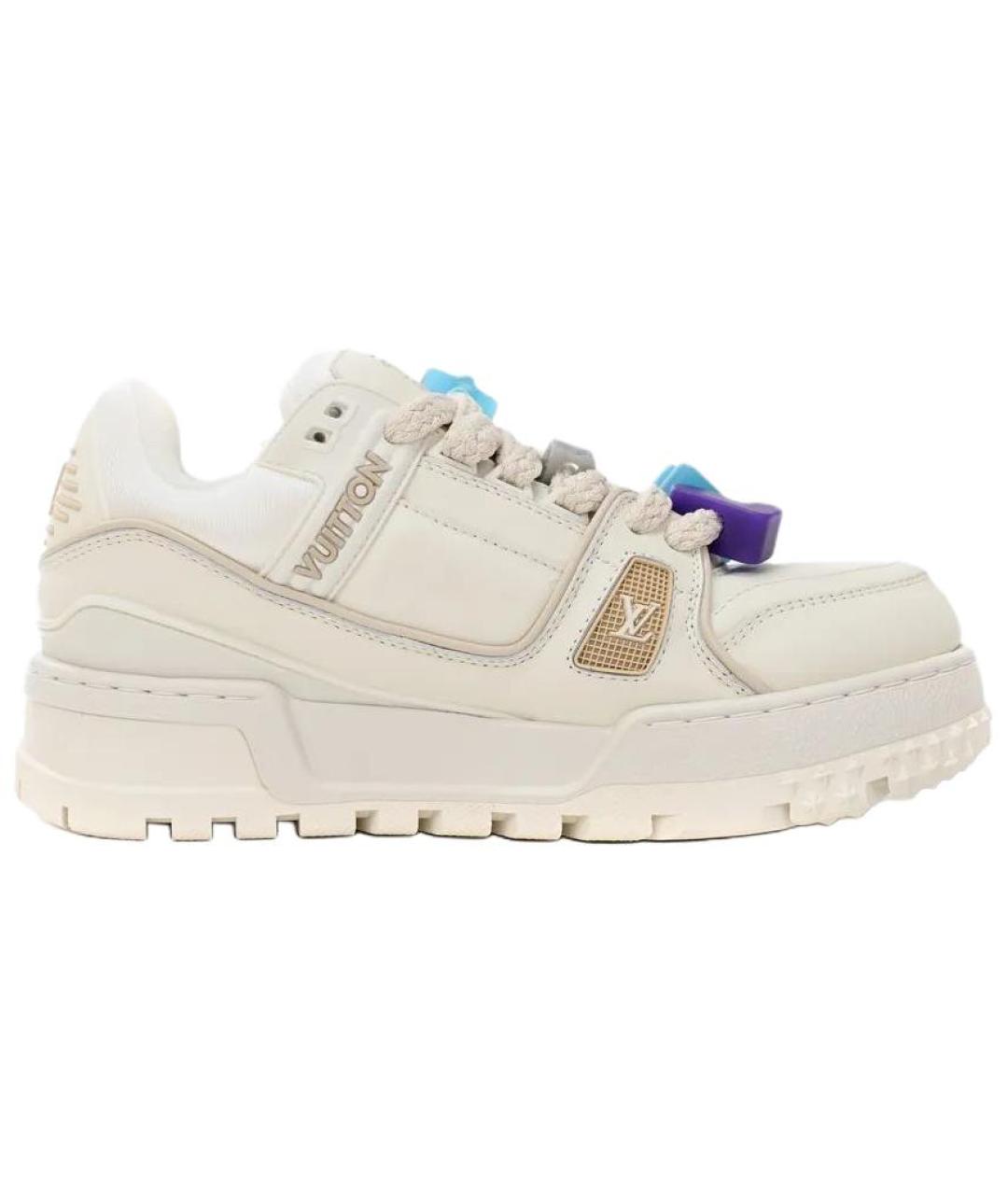 LOUIS VUITTON Белые низкие кроссовки / кеды, фото 1