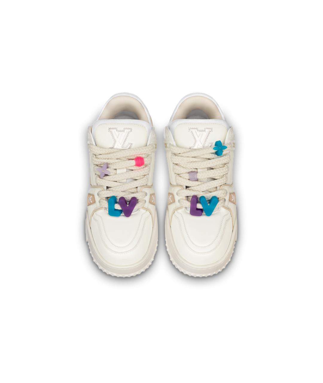 LOUIS VUITTON Белые низкие кроссовки / кеды, фото 3