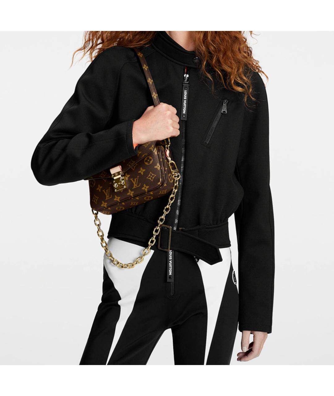 LOUIS VUITTON Коричневая сумка через плечо, фото 6