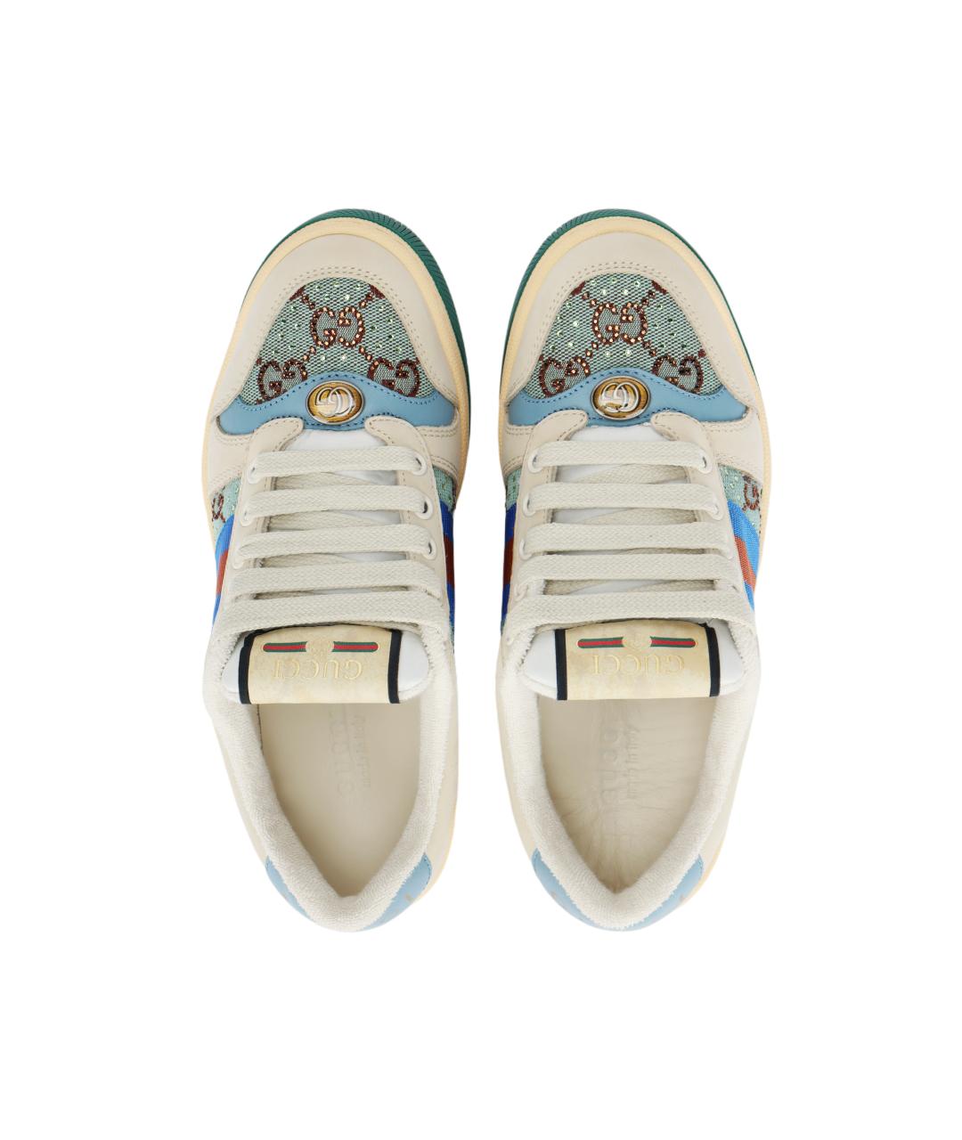 GUCCI Мульти кожаные кеды, фото 3