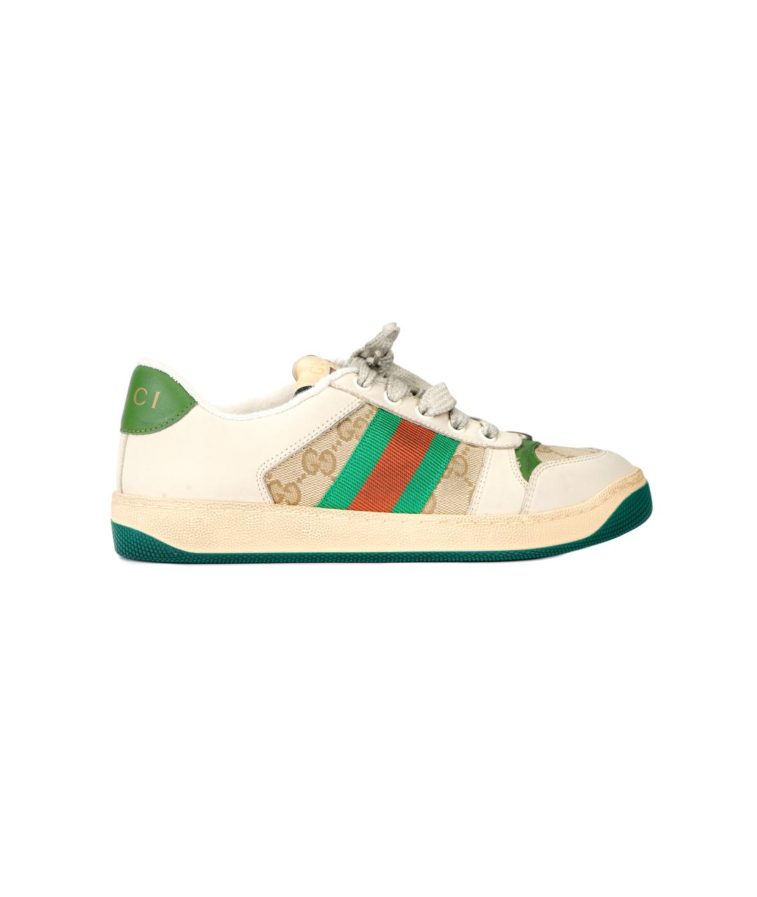 GUCCI Мульти кожаные кеды, фото 6