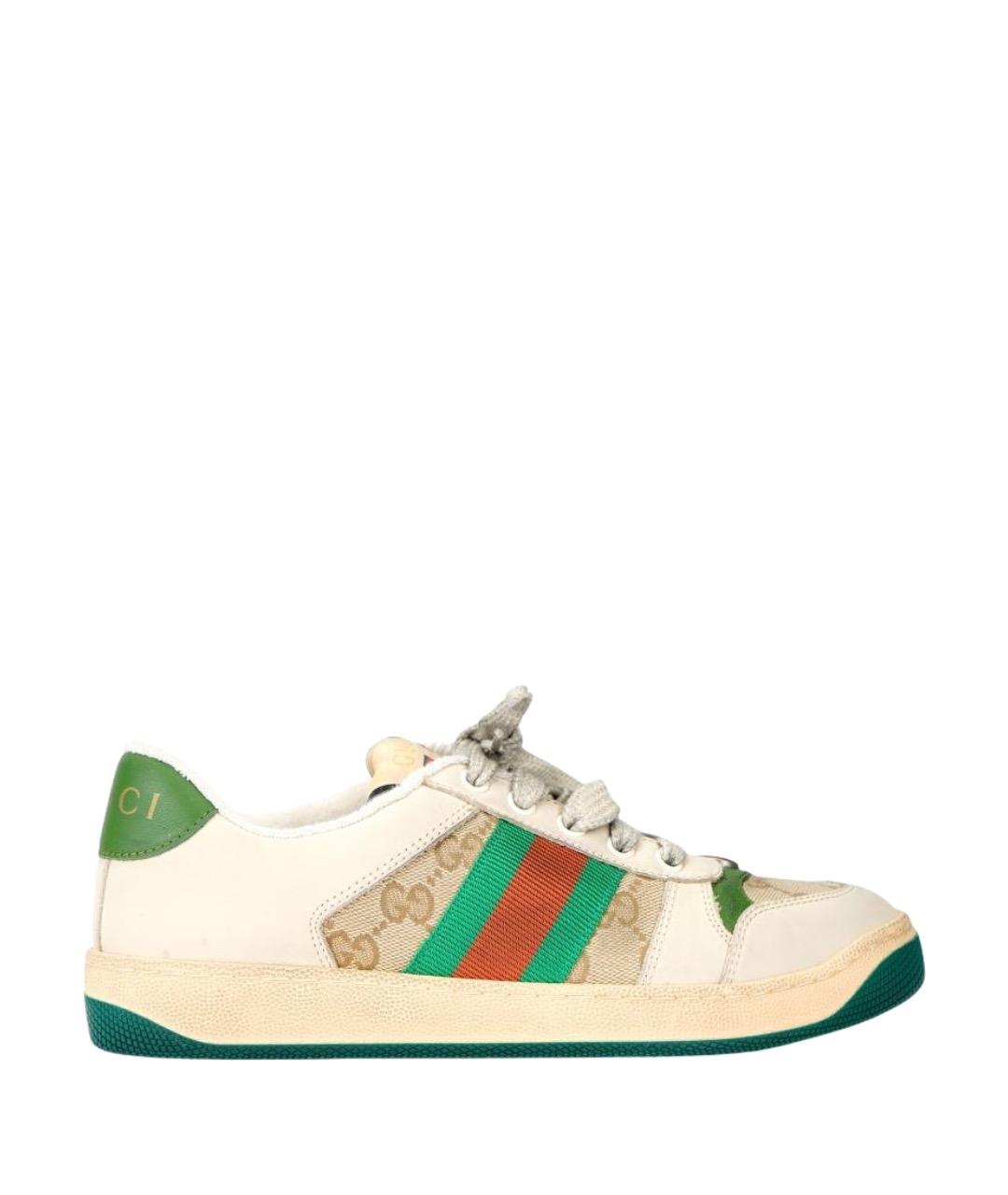 GUCCI Мульти кожаные кеды, фото 1