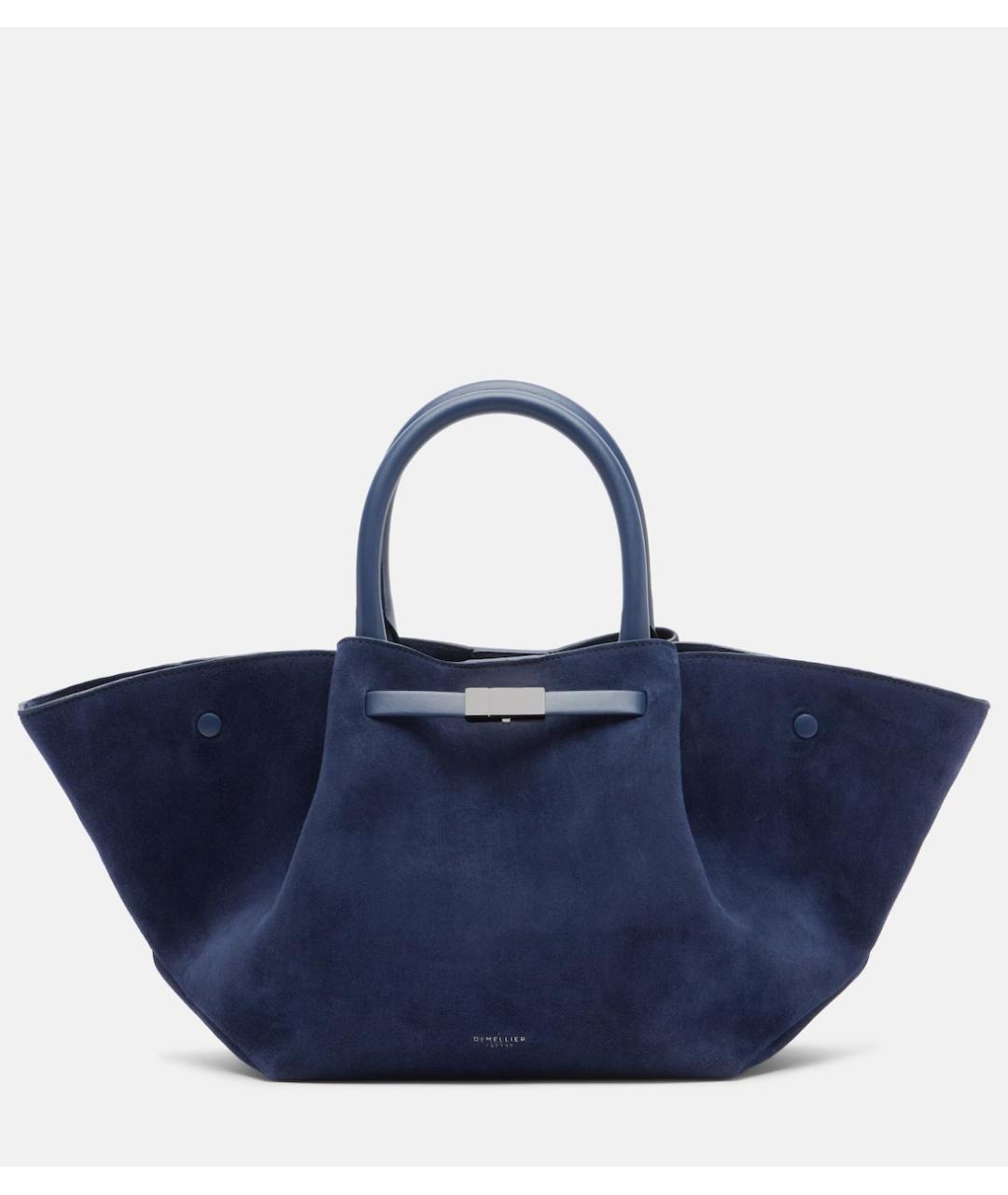DEMELLIER Темно-синяя замшевая сумка тоут, фото 7