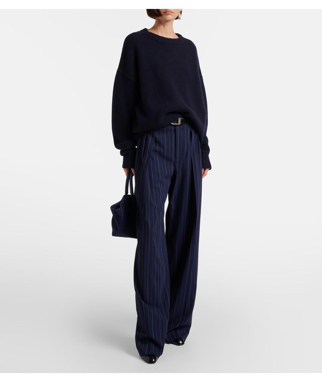 DEMELLIER Темно-синяя замшевая сумка тоут, фото 4