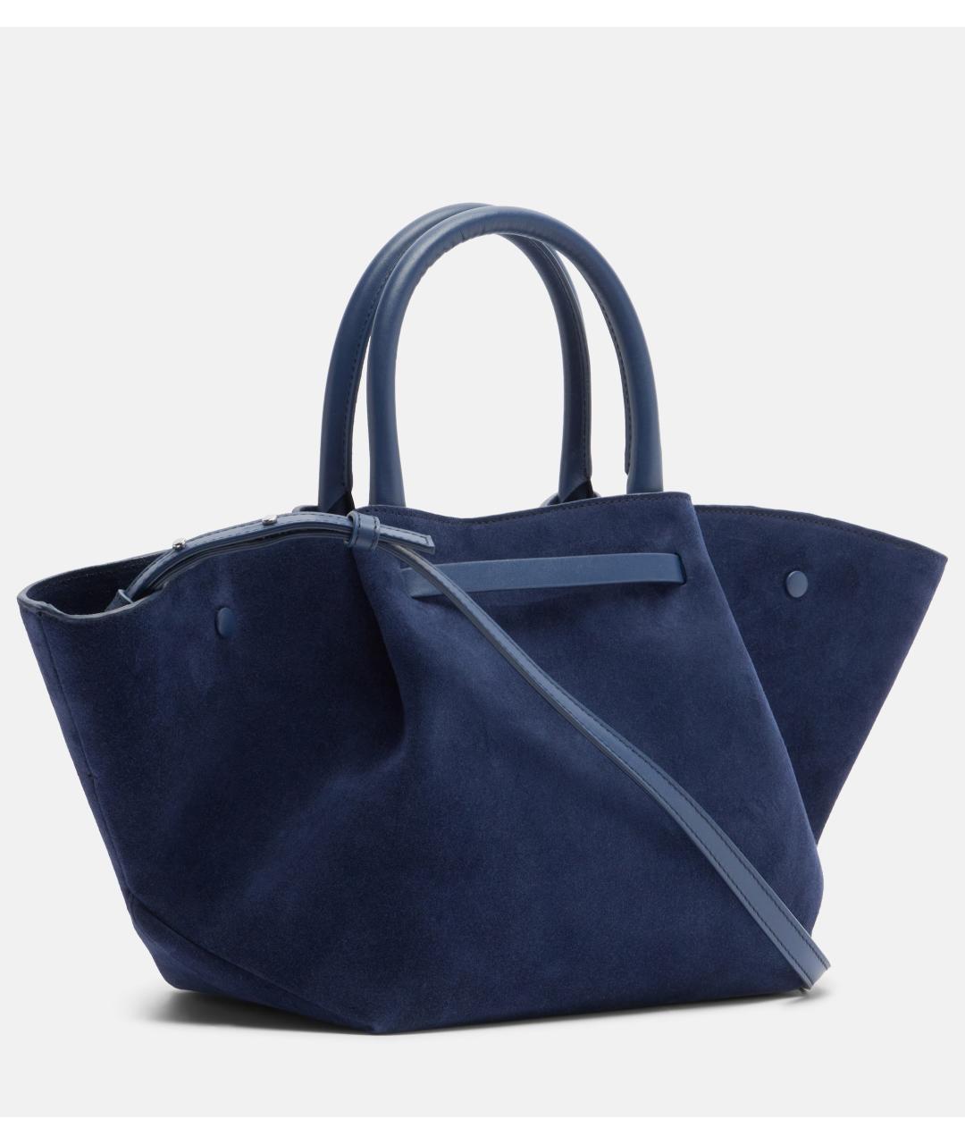 DEMELLIER Темно-синяя замшевая сумка тоут, фото 5