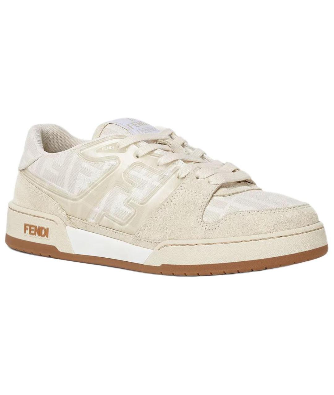 FENDI Белые низкие кроссовки / кеды, фото 3