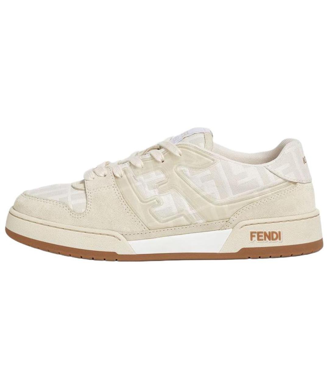 FENDI Белые низкие кроссовки / кеды, фото 2