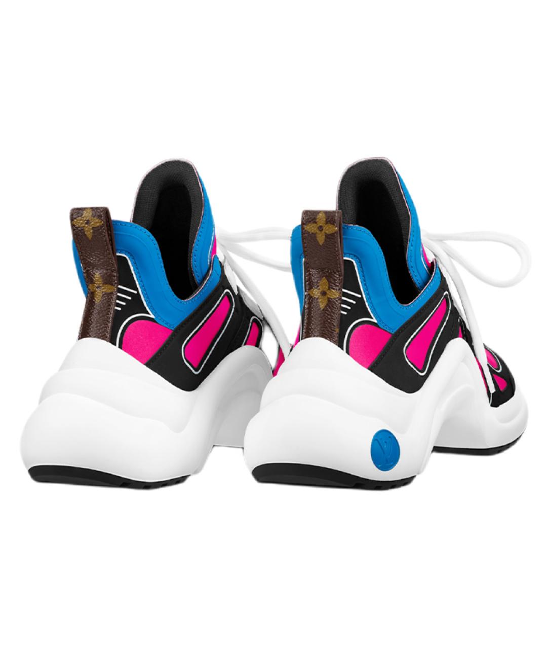 LOUIS VUITTON Розовые кроссовки, фото 4