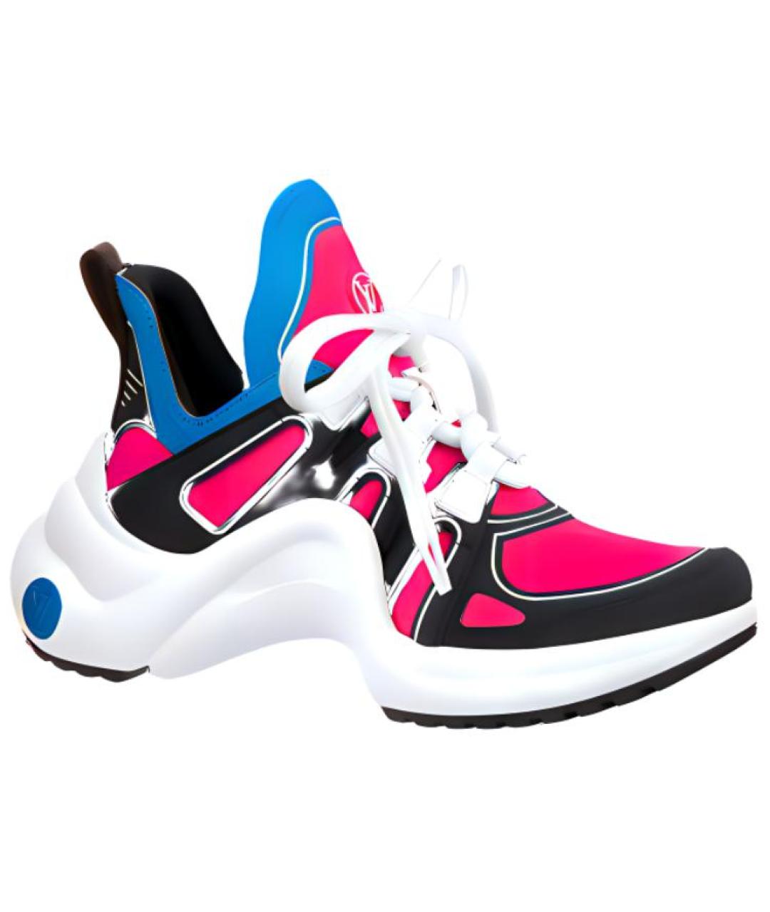 LOUIS VUITTON Розовые кроссовки, фото 1