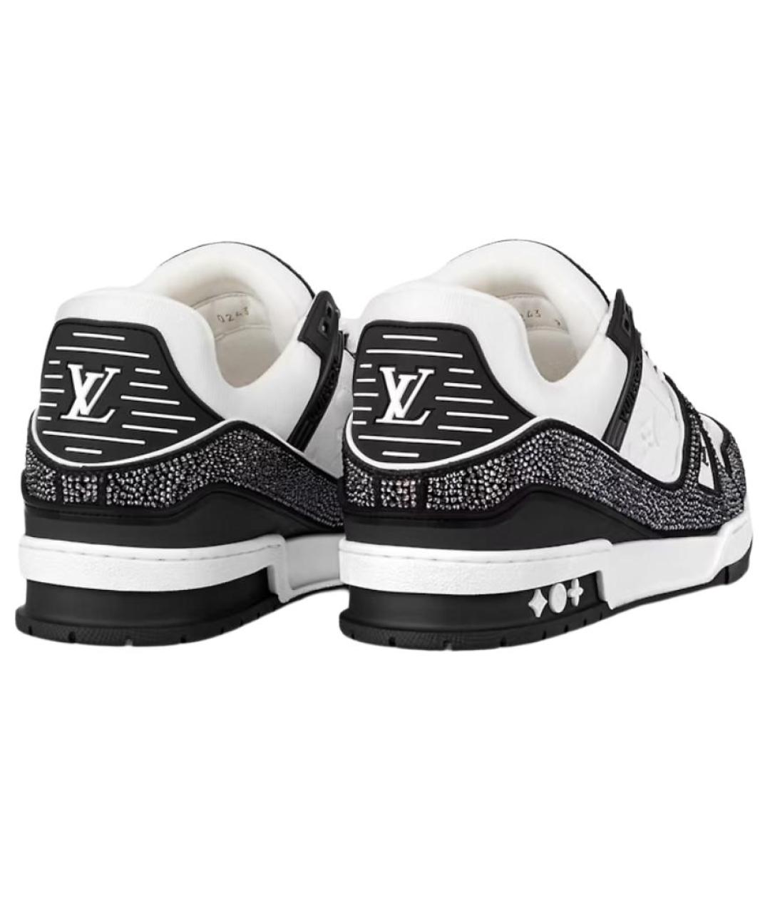 LOUIS VUITTON Черные кожаные кроссовки, фото 3