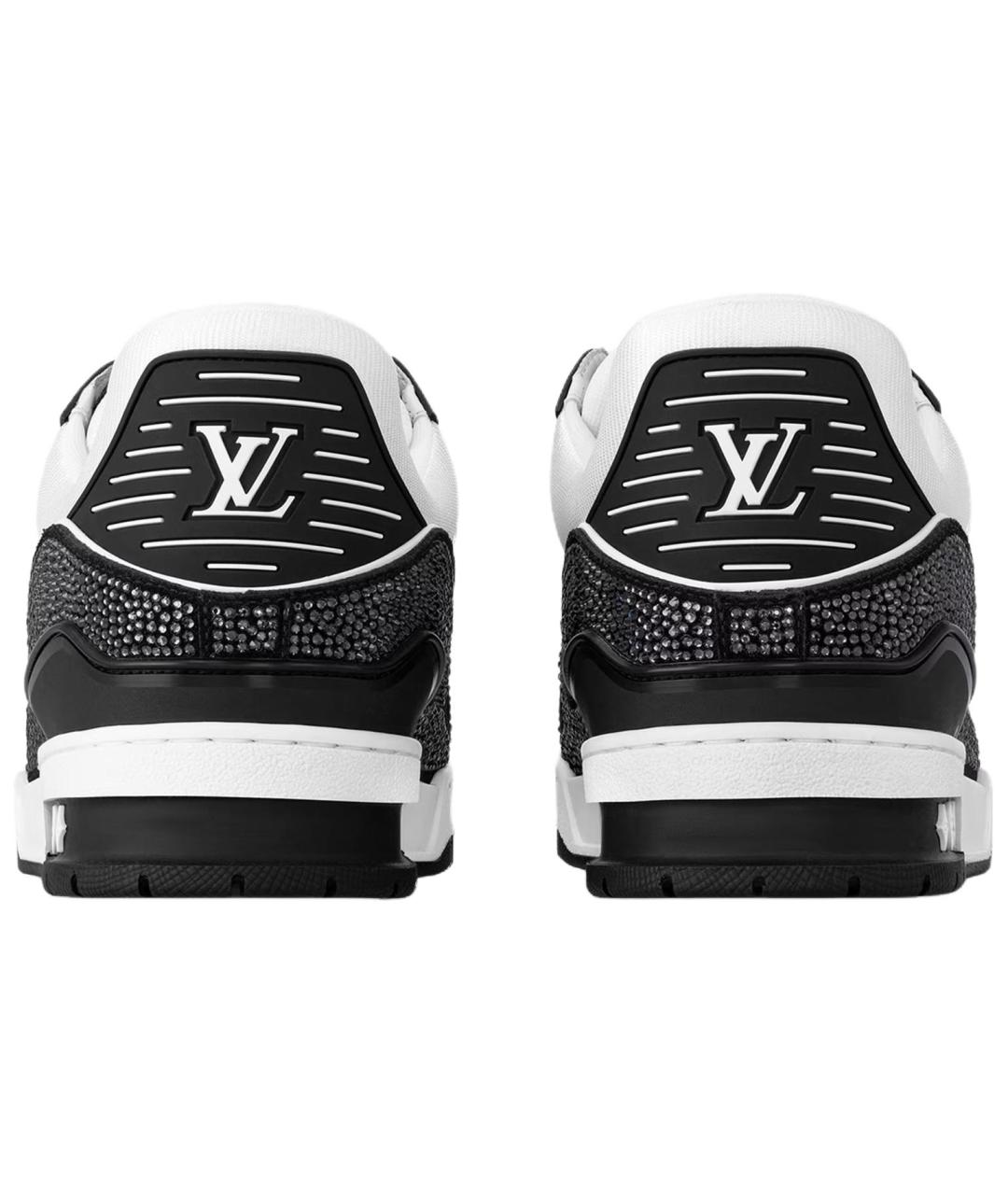 LOUIS VUITTON Черные кожаные кроссовки, фото 4